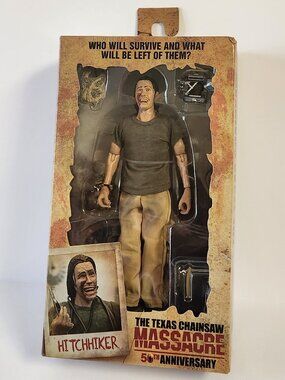 NECA Texas Chainsaw Massacre Hitchhiker Action Figure 8" Tall 50th Anniversary